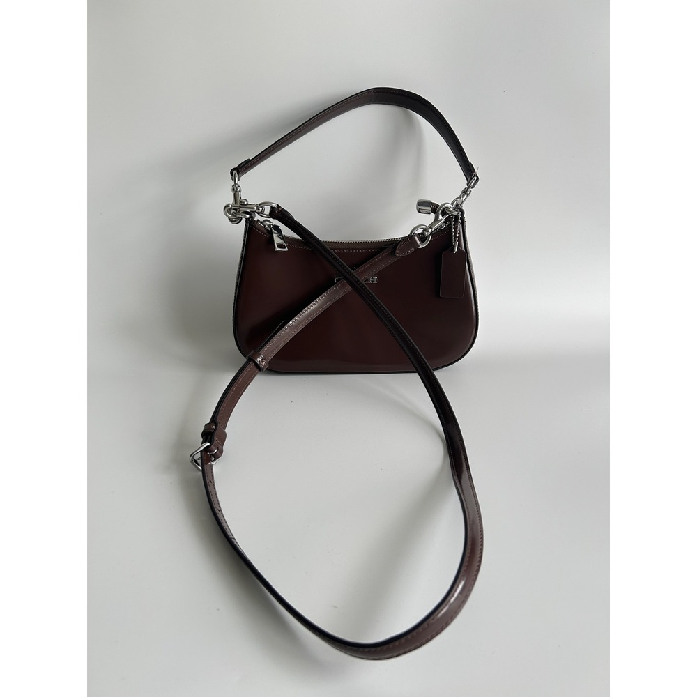 Coach Teri Maple Spazzolato Leather Shoulder Bag CV935 Excellent - Picture 3 of 11